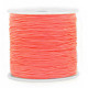 Macramé bead cord 0.8mm Coral Pink